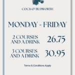 Monday to Friday offer, 2&3 course